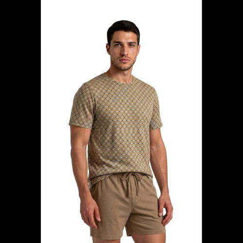 Sesto Senso 2723/02 Latte Pijamale bărbați scurte din bumbac 100% bumbac