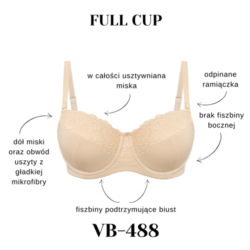 Sutien full cup Vena VB-488 confortabil susținere stabilă moale