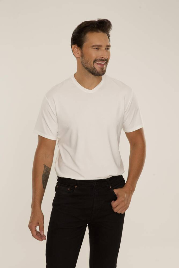 828 Chandler t-shirt De Lafense - ecru