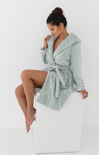 Sensis Garden Halat de baie pentru femei - albastru mazăre