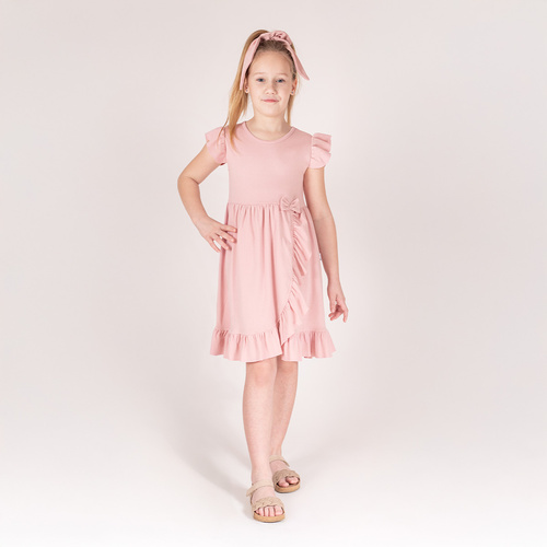 213166 Rochie cu maneca scurta "Nelly" Nicol - roz