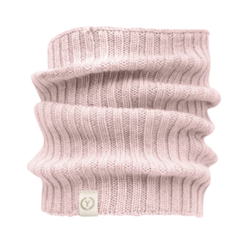 Eșarfă Yosoy din lână merinos roz pudrat – pentru copii, termoactivă și hipoalergenică