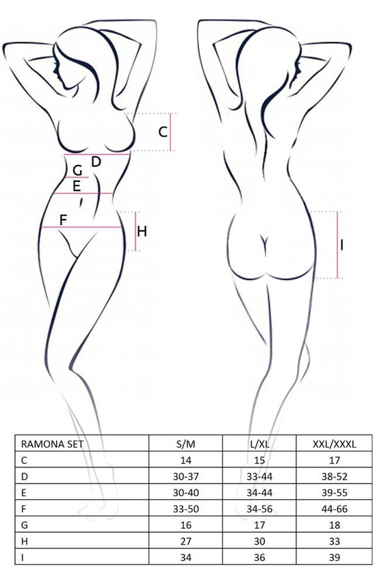 Ramona Set Komplet Passion czarny