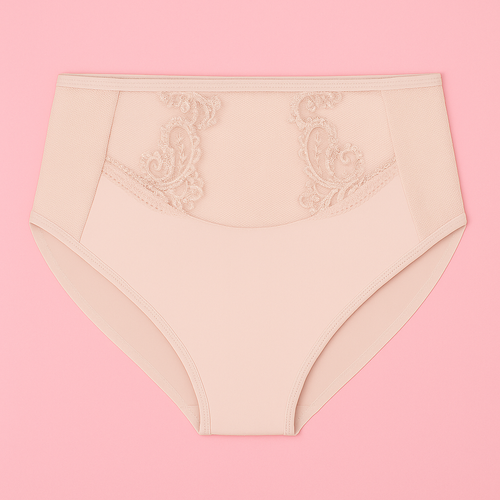 Slip dama VF-474/469 - talie inalta, dantela, confort Vena nude