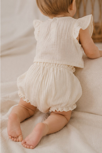 Mamatti BY50003 bloomers din muselină pentru bebeluși ușori de vară
