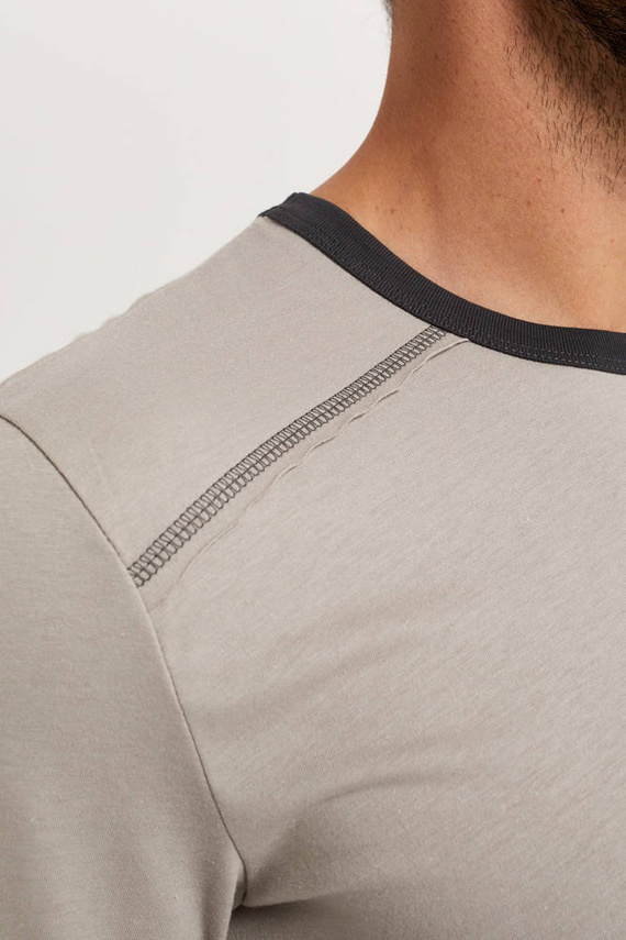 Abel Pijama cu mânecă scurtă pentru bărbați, pantaloni scurți Italian Fashion - bej/print