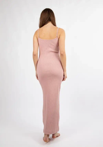 DK-K-P7 Rochie din bumbac DKaren - pudra