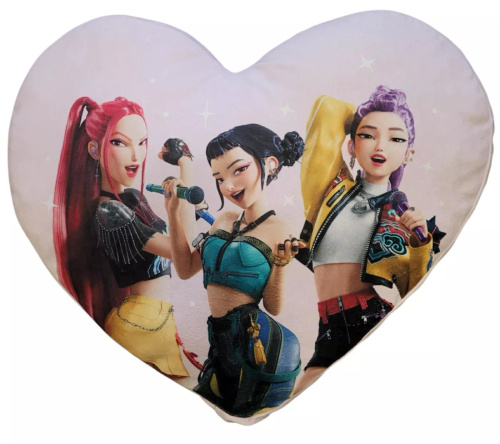 Halantex Pernă Inimă K-POP Demon Hunters 40 cm Violet Formă 04