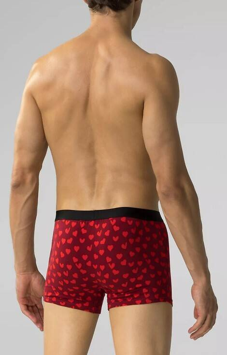 2GMH-026 Boxer bărbați Atlantic - negru - visiniu