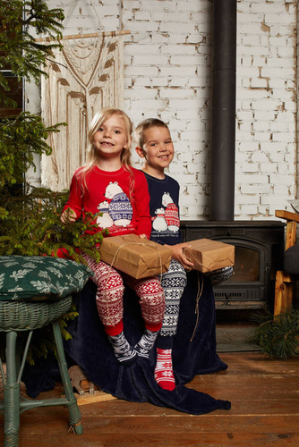 Arktyka Pijama pentru copii Italian Fashion - roșu/print