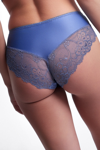AVA 2302 Denim Chiloți clasici damă dantelați, albaștri, confortabili