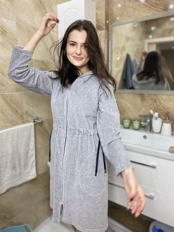 498 Macarena II Halat scurt pentru femei Forex - melange deschis