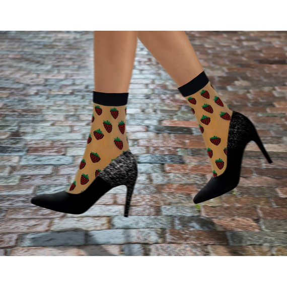 Șosete de nailon de damă Sesto Senso, zmeură și suc