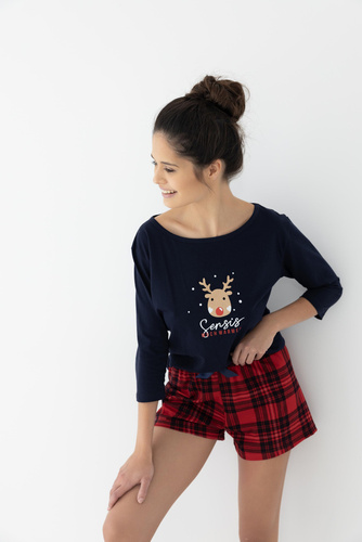 Pijamale pentru femei Myrtle Sensis - Bleumarin