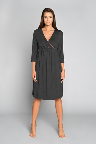 Italia Fashion maternitate și alăptare mânecă 3/4 sonata - melange închis / păr 