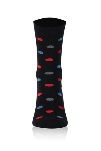 M21 Șosete lungi pentru bărbați Italian Fashion - negru/bordeaux/grafit