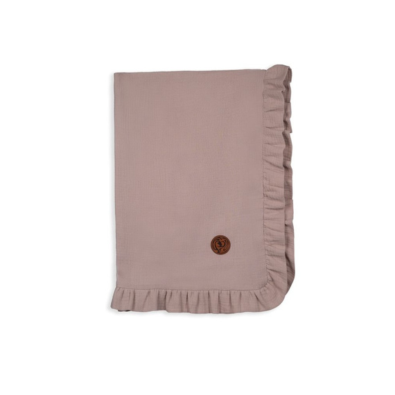 Pătură de muselină bej pentru un bebeluș Makaszka