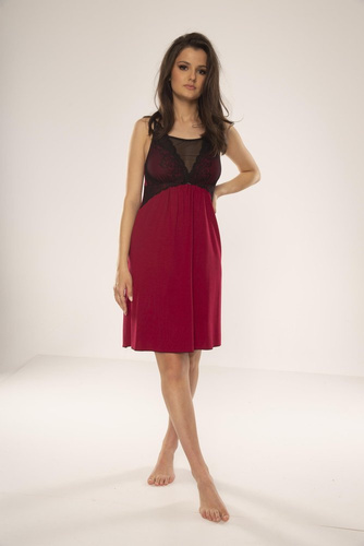 485 Cămașă de noapte fără bretele Artemise Forex - burgundy