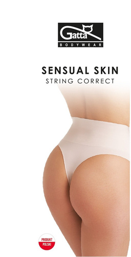 Tanga corectiva Sensual Skin Correct 41046 - fara cusaturi, modelare - nud deschis
