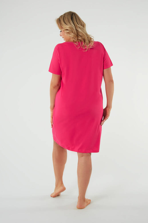 Rochie de noapte Selfie, cu mânecă scurtă Modă italiană - amaranthine