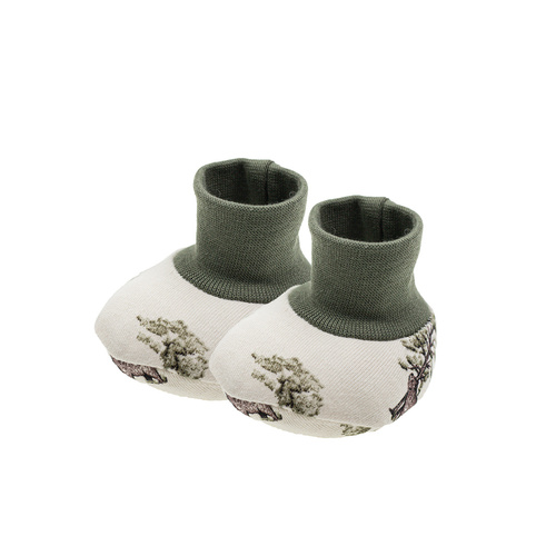 218084 Pantofi pentru bebeluși Yogi Bear Nicol – bumbac, model pădure