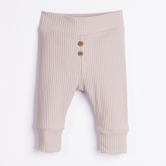 228016 Nicol FARMA Pantaloni bebe din bumbac cu dungi, gri