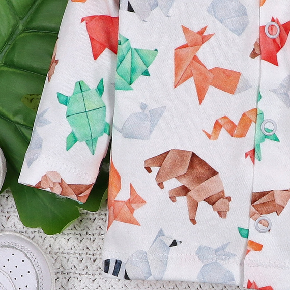 ABN-5388 Caftan Fun Origami Baby din bumbac organic imprimeu Nini