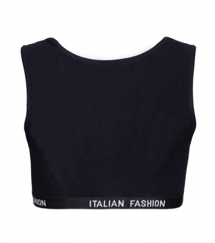 Nikola Sutien pentru fete, cu curea largă Italian Fashion- negru