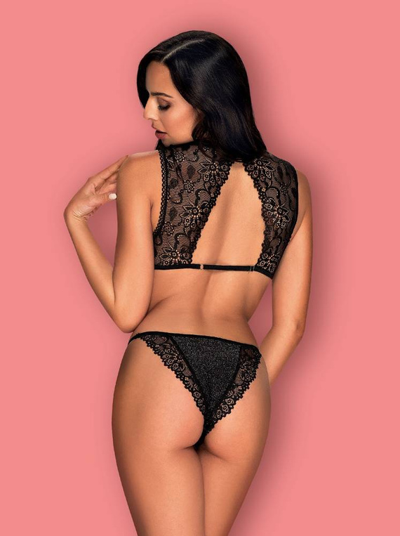 Elisetta set komplet 2-częściowy Obsessive czarny +