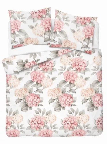 5488 A Detexpol Satin Stories lenjerie de pat satin roz | 100% bumbac, țesătură din satin, fermoar, ambalaj cadou