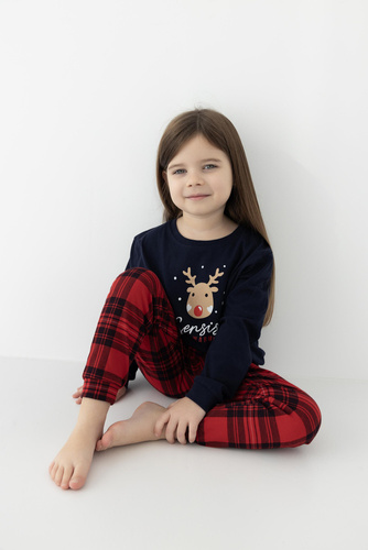 Pijamale pentru copii Lucy Kids Sensis - Bleumarin