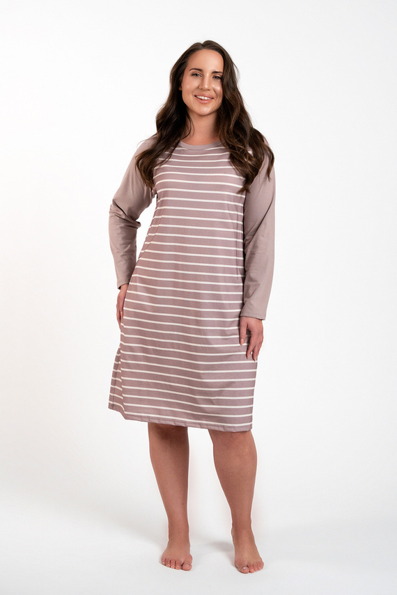 Oda cămașă de noapte Italian Fashion - cappuccino print