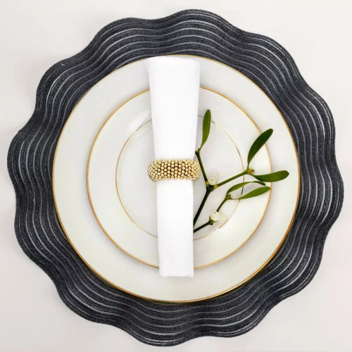 Suport farfurie Eurofirany elegant suport decorativ pentru masă June black