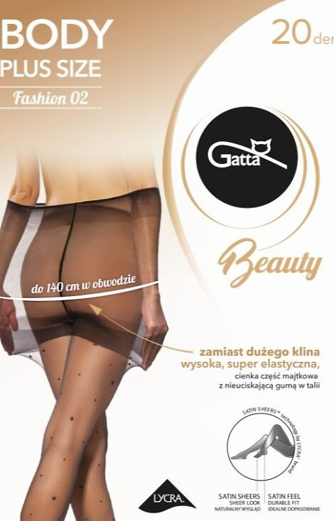 Body Plus Size Fashion 02 Colanți 20 den Gatta - nero