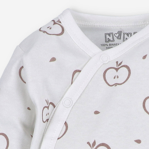 ABN-5291/JAB Happy Apples Body plic din bumbac organic imprimeu Nini