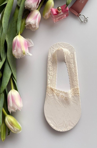 Balerini damă Magnetis din dantelă cu silicon – șosete invizibile