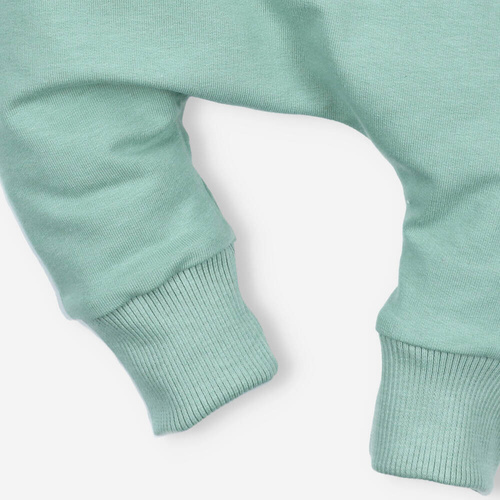 ABN-4518/ZIE Pantaloni de trening Nini din bumbac organic, verde