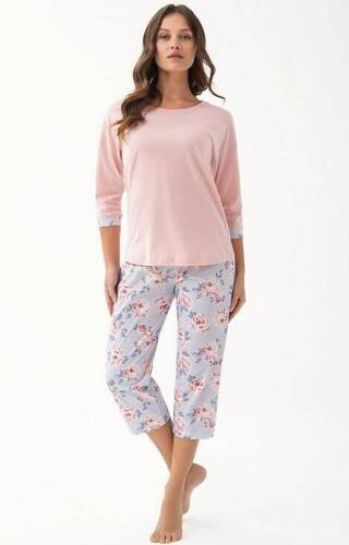 343 Pijamale 3/4 Luna dama - roz somon