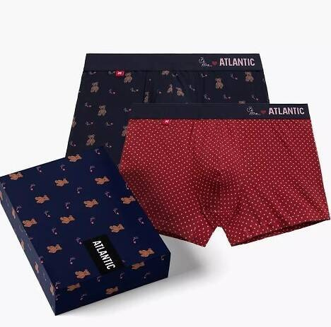 2GMH-025 Boxer bărbați Atlantic - bleumarin-roșu