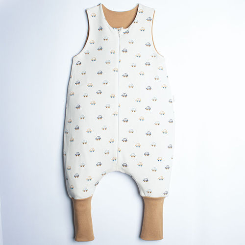 Sac de dormit cu pantaloni Nicol 222044 din bumbac cu mașinuțe 9–24 luni