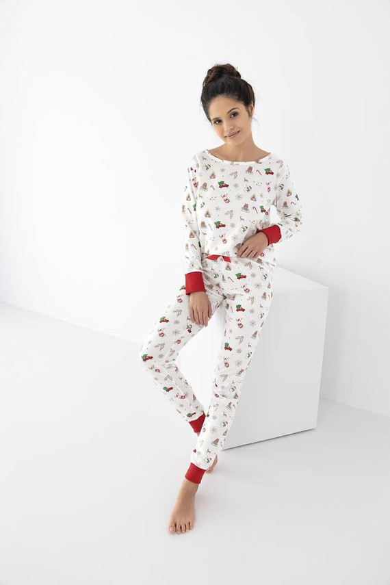 Pijama pentru femei Samantha Sensis -ecru