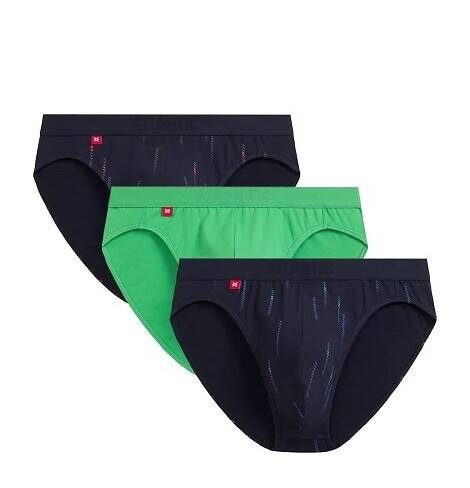 Slip bărbătesc 3MP-193 A'3 Atlantic - bleumarin-verde