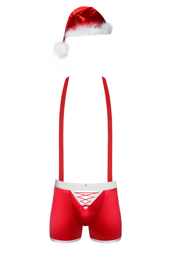 Mr Claus strój Mikołaja Obsessive czerwony 