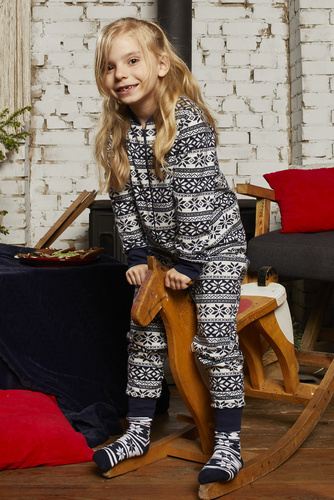 Salopetă pentru copii Alaska Italian Fashion - albastru marin