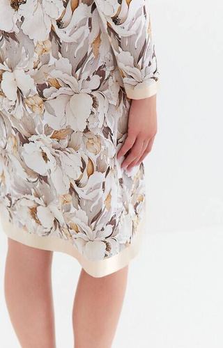 Cămașă de noapte 423 Cana - flori-taupe