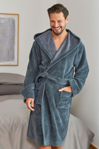 7135 Halat de baie unisex din bambus Doctor Nap - gri