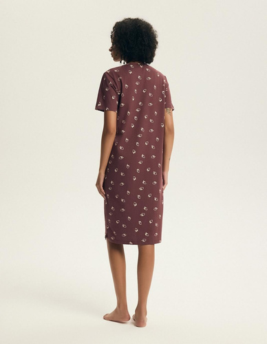 Cămașă de noapte Henderson Evika 45304 – bumbac, imprimeu căpșuni