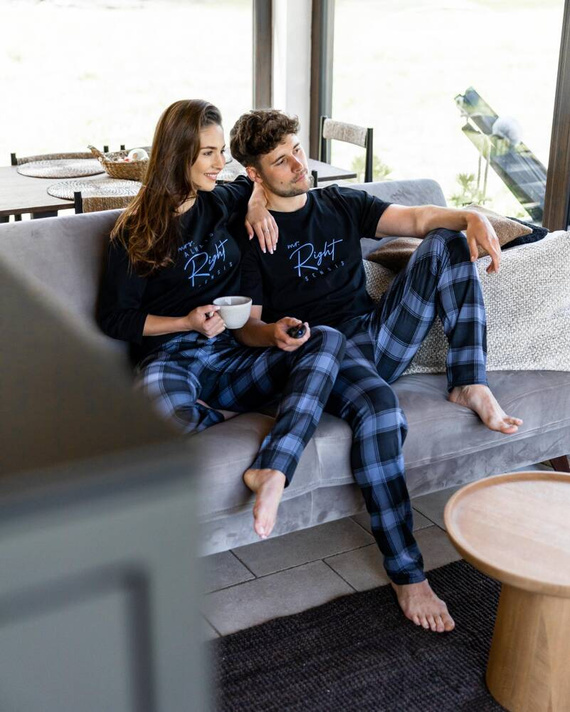 Sensis Victor Pijama pentru bărbați - negru