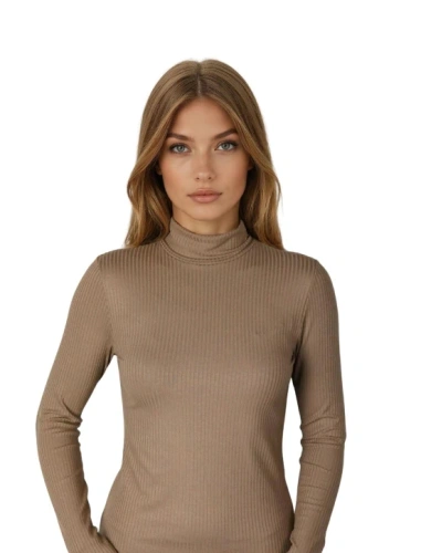 Bluză Damă Eldar Matylda – Vascoză Striată Premium | Guler Înalt Confortabil | Mânecă Lungă | Bază Elegantă pentru Orice Ținută