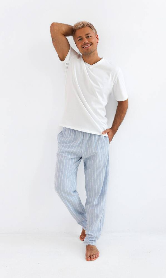 Pijama pentru bărbați David Sensis - perlă